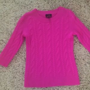 J Crew Pink Italian Cashmere Tippi Sweater